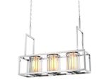 Casa Padrino Lampadario Argento 120 X 32 X H. 98 Cm - Hotel Ristorante Arredamento