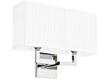 Applique Di Design Casa Padrino Argento 36 X 13,5 X H. 27 Cm - Luxury Collection