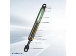 Porta A Battente Con Molla A Gas 565,5 Mm Stabilus LIFT-O-MAT Per Lamborghini MurciÉLago