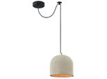 Casa Padrino Lampada A Sospensione Grigia Ø 20 X H. 18 Cm - Lampada A Sospensione Moderna Con Paralume In Calcestruzzo
