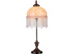 Casa Padrino Lampada Da Tavolo In Stile Barocco Multicolore Ø 20 X H. 52 Cm - Mobili Barocchi E Liberty