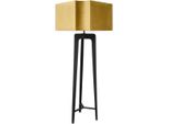 Casa Padrino Lampada Da Terra Nero Opaco 75 X H. 188 Cm - Hotel Ristorante Arredamento