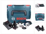 Bosch Gws 12V-76 Smerigliatrice Angolare Professionale A Batteria 12 V 76 Mm Senza Spazzole + 2X Batteria Ricaricabile 6,0 Ah + Caricabatterie + L-Boxx