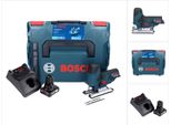 Bosch Gst 12V-70 Professional Seghetto Alternativo A Batteria In Valigetta L-Boxx + 1X Batteria Gba 12 V 6,0 Ah + Caricatore Gal 1230 Cv
