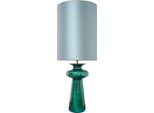 Casa Padrino Lampada Da Tavolo In Ceramica Verde / Turchese 45 X H. 117 Cm - Qualità Lusso