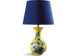 Casa Padrino Lampada Da Tavolo In Porcellana / Lampada Da Tavolo Gialla Ø 30 X H. 51 Cm - Qualità