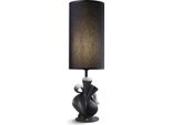 Casa Padrino Luxury Table Lamp Porcelain Nature Black H54 X 16 Cm - Luxury Lighting Table Lamp