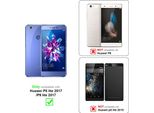 Cadorabo Custodia Per Huawei P8 Lite 2017 / P9 Lite 2017 Custodia Protettiva In Blu Custodia Per Cellulare Custodia A Libro Cover