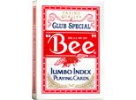 Carte Da Gioco Bicycle Bee Jumbo Index Red 1 Talia