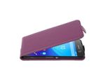 Cadorabo Custodia Protettiva Per Sony Xperia M5 Cover In Viola Flip Case Custodia Del Telefono Cellulare Cover In Similcuoio