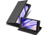 Cadorabo Cover Per Sony Xperia X Compact Cover Protettiva In Nero Custodia Per Cellulare Cover Chiusura Magnetica