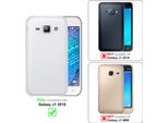 Cadorabo Cover Per Samsung Galaxy J1 2015 Cover Protettiva In Marrone Custodia Rigida Look Legno Telefono Cellulare Cover
