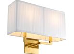 Casa Padrino Lampada Da Parete Oro 36 X 13,5 X H. 27 Cm - Lampada Da Parete Per Soggiorno