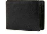 Esquire Pelle Portafoglio Rfid Small Wallet Black Nero