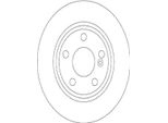 2X Disco Freno Trw DF6376 Per MERCEDES-BENZ Classe A (W176) 42 7Mm