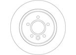 2X Disco Freno Trw DF6535 Per Volvo V40 Hatchback (525 526) 40 9Mm 280Mm