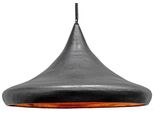 Casa Padrino, Lampada A Sospensione Grigia Ø 70 X H. 45 Cm - Lampada A Sospensione Moderna Dal Design Industriale