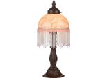 Casa Padrino Lampada Da Tavolo / Sgabello In Stile Barocco Multicolore Ø 15 X H. 34 Cm - Lampada Barocca