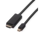 Cavo Mini Displayport Roline, Mini DP-UHDTV, St/St, Nero, 2 M