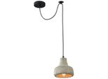 Casa Padrino Lampada A Sospensione / Luce A Sospensione Grigia Ø 16,5 X H. 15 Cm - Lampada Moderna Con Paralume In Calcestruzzo