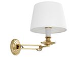 Casa Padrino Applique Con Braccio Orientabile Oro/Bianco 22 X 21,5 X H. 27,5 Cm - Hotel & Restaurant Light