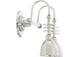 Casa Padrino Doppia Applique Argento 46,5 X 26,5 X H. 40,5 Cm - Hotel Collection