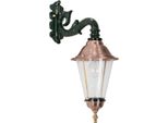Casa Padrino Applique Da Esterno In Stile Liberty 19 X 30 X H. 47 Cm - Vari Colori - Resistente Alle Intemperie Illuminazione Da Esterno Luce Da Giardino
