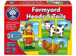 Gioco Di Associazione Per L'apprendimento - Farmyard Friends - Farmyard Heads & Tails