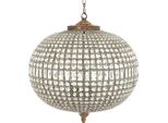 Casa Padrino Luxury Crystal Glass Chandelier Antique Brass 70 X H. 70 Cm - Luxury Collection