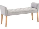 Clp Chaise Longue Cleopatra Struttura In Legno Di Gomma, Grigio Chiaro Antico-Luce