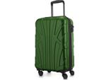 Suitline - Bagaglio A Mano Leggero 55X35X20 Cm Trolley Aereo 34 L Bagaglio A Mano Valigia Cabina Leggera 4 Ruote Bagaglio A Mano Bagaglio Tsa ,Verde