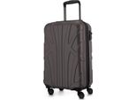 Suitline - Bagaglio A Mano Leggero 55X35X20 Cm Trolley Aereo 34 L Bagaglio A Mano Valigia Cabina Leggera Valigia Cabina 4 Ruote Bagaglio A Mano Bagaglio Tsa ,Titanio
