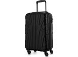 Suitline - Bagaglio A Mano Leggero 55X35X20 Cm Trolley Aereo 34 L Bagaglio A Mano Valigia Cabina Leggera Valigia Cabina 4 Ruote Bagaglio A Mano Bagaglio Tsa ,Nero