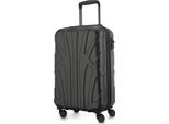 Suitline - Bagaglio A Mano Leggero 55X35X20 Cm Trolley Aereo 34 L Bagaglio A Mano Valigia Cabina Leggera 4 Ruote Bagaglio A Mano Tsa ,Grafite