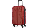 Suitline - Bagaglio A Mano Leggero 55X35X20 Cm Trolley Aereo 34 L Bagaglio A Mano Valigia Cabina Leggera Valigia Cabina 4 Ruote Bagaglio A Mano Bagaglio Tsa ,Rosso