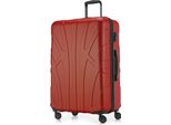 Suitline - Valigia Grande Espandibile, Valigia Xl 4 Ruote, Trolley Rigido, Trolley Rigido Da Check-In 20-23 Kg, Cintura 158 Cm, Tsa, Rosso