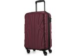 Suitline - Bagaglio A Mano Leggero 55X35X20 Cm Trolley Aereo 34 L Bagaglio A Mano Valigia Cabina Leggera 4 Ruote Bagaglio A Mano Tsa ,Borgogna