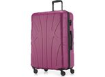 Suitline - Valigia Grande Espandibile, Valigia Xl 4 Ruote, Valigia A Rotelle Rigida, Trolley Rigido Da Check-In 20-23 Kg, Misura Cintura 158 Cm, Tsa, Magenta