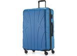 Suitline - Valigia Grande Espandibile, Valigia Xl 4 Ruote, Trolley Rigido, Trolley Rigido Da Check-In 20-23 Kg, Misura Cintura 158 Cm, Tsa, Blu Ciano