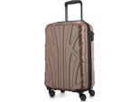 Suitline - Bagaglio A Mano Leggero 55X35X20 Cm Trolley Aereo 34 L Bagaglio A Mano Valigia Cabina Leggera Valigia Cabina 4 Ruote Bagaglio A Mano Bagaglio Tsa ,Oro