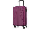 Suitline - Bagaglio A Mano Leggero 55X35X20 Cm Trolley Aereo 34 L Bagaglio A Mano Valigia Cabina Leggera 4 Ruote Bagaglio A Mano Tsa ,Magenta