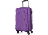 Suitline - Bagaglio A Mano Leggero 55X35X20 Cm Trolley Aereo 34 L Bagaglio A Mano Valigia Leggera 4 Ruote Bagaglio A Mano Bagaglio A Mano Tsa ,Viola