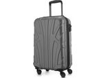 Suitline - Bagaglio A Mano Leggero 55X35X20 Cm Trolley Aereo 34 L Bagaglio A Mano Valigia Cabina Leggera Valigia Cabina 4 Ruote Bagaglio A Mano Bagaglio Tsa ,Argento