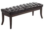 Clp Panca Ramses In Ecopelle Anticata Con Rivestimento Di Alta Qualità, Marrone 150 Cm