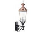 Casa Padrino Applique Da Esterno In Stile Liberty 27 X 46 X H. 83 Cm - Vari Colori - Illuminazione Artigianale Barocca E Liberty Per Balconi, Giardini E Terrazze