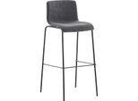 Clp Sgabello Da Bar Hover In Tessuto Telaio A 4 Gambe Telaio A 4 Gambe, Cromo Nero