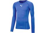 Puma Football Bodywear Liga Baselayer Camicia A Maniche Lunghe Uomo Camicia Funzionale Blu Taglia Xxl