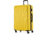 Suitline - Valigia Grande Espandibile, Valigia Xl 4 Ruote, Trolley Rigido, Trolley Rigido Da Check-In 20-23 Kg, Cintura 158 Cm, Tsa, Giallo