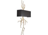 Casa Padrino Lampada Da Parete In Ottone Con Paralume In Metallo Ottone Antico / Nero 40,5 X 12,5 X H. 84 Cm - Mobili