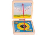 Goki, Orologio Solare E Bussola In Legno - Formato Tascabile